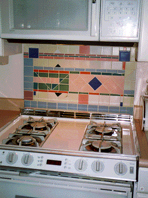 A stove backsplash.
